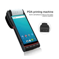 Terminal PDA Android robuste Blovedream S60 avec scanner de codes-barres sans fil et imprimante d'étiquettes thermiques intégrée