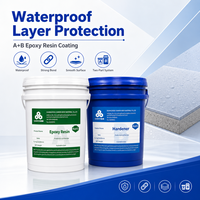 Résine époxy imperméable SANKIN, système AB pour sols, murs et carrelages, adhésif puissant, résine époxy bicomposante