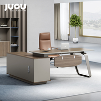 Escritorio Ejecutivo en Forma de L de Diseño Moderno y Alta Calidad a Precio de Fábrica, Escritorio de Oficina para Oficina en Casa, Muebles de MDF con Estilo de Madera
