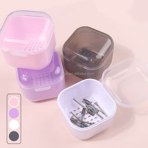 กล่องใส่เจลทำความสะอาดเล็บแบบมืออาชีพที่รองชามใส่แอลกอฮอล์ทรงเพชรกล่องเก็บของอื่นๆพกพาได้และทนทาน - Product Image 2