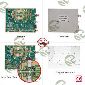 Módulo Amplificador de Señal <span class=keywords><strong>Anti</strong></span>-FPV de Transistores GaN de Alta Potencia de 100W y Ultra Ancho de Banda de 300MHz-2700MHz para Bloqueador de Drones - Product Image 2