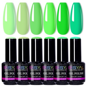 RISYAL Vernis à Ongles Gel Nouvelle Série Verte 15ml Nail Art Couleur Unie Modèle RL2316 Vente Chaude Transfrontalière Vente en Gros Usine - Product Image 4