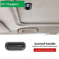 Modification intérieure Mitsubishi Pajero, poignée de toit ouvrant en plastique ABS à motif carbone, modèle MSPJ07190374fCF