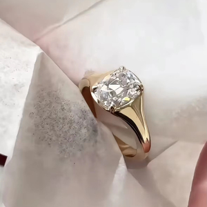 Joyería Fina Personalizada, Anillo Sólido Real de 9k, 10k, 14k, 18k, Oro Blanco, Amarillo y Rosa, Diamante/Gema de Laboratorio, Fabricación en Fábrica - Product Image 1