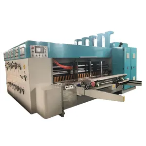 Máquina de impressão automática de velocidade média para impressão flexográfica de papelão e máquina de corte e vinco