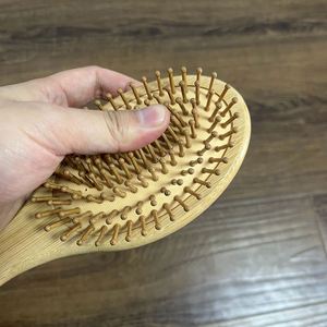 Cepillo de Bambú para Limpiar el Cabello, Antiestático, Desenredante, con Cojín - Product Image 6