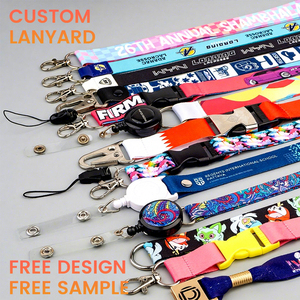Lanières personnalisées avec logo, vente en gros, sangles de cou en polyester personnalisées, porte-cartes d'identité, fournitures promotionnelles pour événements - Product Image 1