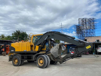 Excavadora de Ruedas EW145B, Equipo de Excavación de Carga Pesada para la Construcción de Caminos Rurales y Manipulación de Suelos en Bolivia