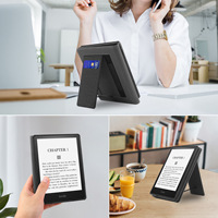 Casing Kindle Khusus untuk Kindle Paperwhite Generasi ke-12, Model Berdiri Vertikal dengan Tali Pegangan yang Dapat Disesuaikan, Anti Selip, Anti Jatuh