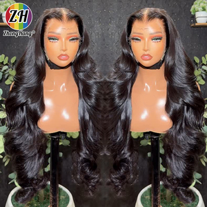 Perruques sans colle en cheveux naturels bruts, densité 250%, Lace Front, Ondulées Body Wave, Full HD Lace Frontal, en cheveux humains brésiliens, Vente en gros - Product Image 3