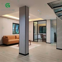 Maison-conteneur modulaire à deux étages, bureau mobile pliant, magasin préfabriqué avec mur-rideau, design de patio pour la vie et les affaires