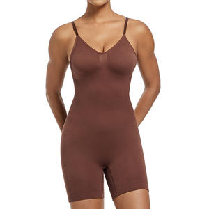 Body de <span class=keywords><strong>Mujer</strong></span> Talla Grande Estilo Europeo Americano, Sin Costuras, Satinado, Moldeador, con Espalda Ajustada y Levanta Glúteos - Product Image 6