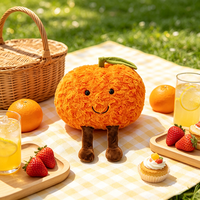 Fabrieksgroothandel Schattig Zacht Oranje Fruit Pluche Speelgoed met Benen & Veilige Kunststof Ogen voor Huisdecoratie