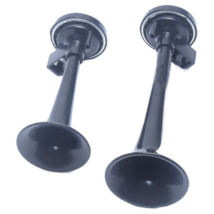 Bocina de Aire para Auto 12V Roja, Doble Trompeta, Alta Frecuencia, Universal para Motocicleta y Camión, Colocación Frontal - Product Image 2