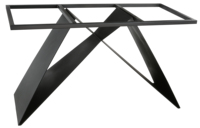 Café tulipe moderne café blanc quatre étoiles cadre en fer pieds de table base pour table à manger en marbre