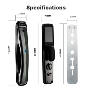 Wifi Thông Minh An Ninh Khóa Cửa 3D Nhận Dạng Khuôn Mặt 1MP Máy Ảnh Hồng Ngoại Tầm Nhìn Ban Đêm Đánh Thức Vân Tay Thẻ IC Mật Khẩu Mở Khóa - Product Image 6