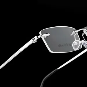 Mode Metall legierung Randlose Brillen Brillen fassungen Männer Frauen Ultraleichte verschreibung pflicht ige Myopie Optische Brillen fassungen