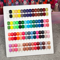 Ensemble de vernis gel 60 couleurs, une bouteille par couleur, base coat, top coat, haute pigmentation, pour débutants, livraison rapide d'usine, OEM ODM