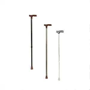 大人の障害者のための軽量アルミニウム屋外調節可能な杖シングルハンドル杖