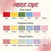 En gros, nœuds de couronne en toile de coton vierge pour broderie, personnalisables, avec bordure en zigzag, en tissu durable, pour la décoration de mariages et de fêtes