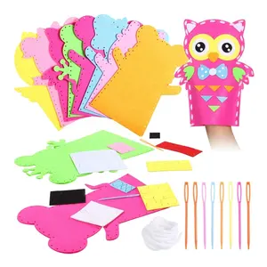 6 Pieces DIY Hand Puppets Making Kit Felt Sock Creative Art Craft Making  Your Own Puppets Colorful Pompoms Wiggle Googly Eyes Storytelling Role Play