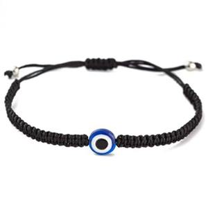 Pareja turco diablo ojos cuentas pulseras hechas a mano macramé suerte <span class=keywords><strong>7</strong></span> <span class=keywords><strong>nudos</strong></span> Rojo Negro cordón cuerda anudada <span class=keywords><strong>pulsera</strong></span> - Product Image 6