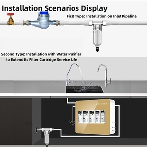 Nhỏ Toàn Bộ Nhà Ngoài Trời Hộ Gia Đình Nước Lọc Trước Bộ Lọc 1200gpd 40 Micron Ngầm Trầm Tích Lưới Nước Uống - Product Image 6