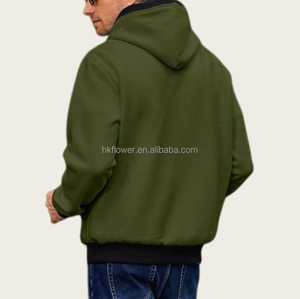 Sweat à capuche unisexe surdimensionné en molleton bouclette 430 g/m² de luxe OEM, qualité supérieure, design personnalisé, style streetwear - Product Image 2