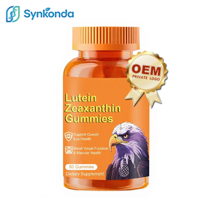 Gommose di Luteina e Zeaxantina per la Salute Oculare Quotidiana, con Estratto di Mirtillo, Supporto Luce <span class=keywords><strong>Blu</strong></span>, a Forma di Stella, Biologiche per Adulti, 60 Pezzi - Product Image 1