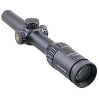 Lunette de chasse Vector Optics Continental 1-6x24 en alliage d'aluminium avec revêtement FMC, point central lumineux et système optique allemand