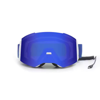 Lunettes de ski personnalisées Jiepolly Fabricant antibuée Lentille magnétique Vente en gros Uv400 Lunettes de snowboard chauffa