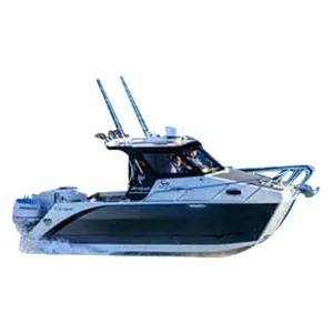 8m 27ft Aluminium Luxury Yacht Catamaran Speed Twin Hull Fishing Boat For Sale