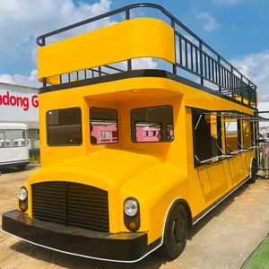 <span class=keywords><strong>Bus</strong></span> de restauration commercial chinois à deux étages de 26 pieds, jaune, chariot mobile de restauration rapide, camion de nourriture de rue - Product Image 4