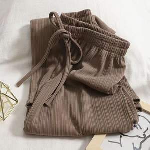 <span class=keywords><strong>กางเกง</strong></span>ขาบานผ้าไอซ์ซิลค์สำหรับผู้หญิงใส่ในฤดูร้อน<span class=keywords><strong>กางเกง</strong></span>เอวสูงสไตล์เกาหลีอเนกประสงค์สำหรับ<span class=keywords><strong>นักเรียน</strong></span>กีฬาลำลองดูกระชับสัดส่วนขนาดใหญ่ - Product Image 6