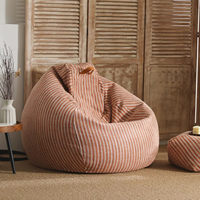 Pouf en tissu velours côtelé le plus vendu, doux et confortable pour salon, idéal pour l'hiver, décoration chaude, mobilier italien, design asiatique non rembourré