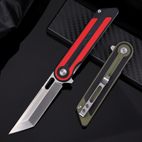 Couteau de poche personnalisé, couteau de survie pliable, manche D2 G10, couteau de camping pour le camping et la randonnée, accessoires de plein air, outils EDC