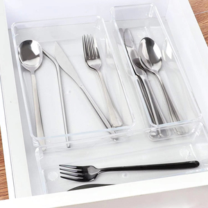 13 pezzi Organizer per cassetti da scrivania, contenitori in plastica per riporre il vassoio da bagno, - Product Image 3