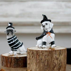 Ornements en résine de style créatif représentant des <span class=keywords><strong>sorcières</strong></span> et des animaux de compagnie, décorations d'Halloween pour animalerie - Product Image 4