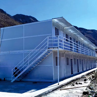 Maison modulaire pliable en panneaux sandwich à haut rapport coût-efficacité, conteneur habitable pour abri temporaire