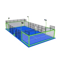 NJPW Nouveau modèle panoramique Cancha De Padel Tennis Court pour paddle-tennis