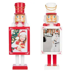 Ảnh Ảnh Khung Gỗ Nutcracker Mô Hình Trang Trí Giáng Sinh Trang Trí Nutcracker 30 Cm 38Cm