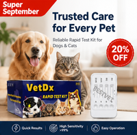 BEST VET Kit de test rapide vétérinaire pour la détection de la peste canine, de l'Ehrlichia, de la Babesia et de l'Anaplasma, kits de test rapide en une étape