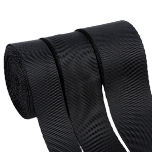 25 38 50 mm Straps Band Imitation Nylon <b>Webbing</b> Polyester Microgroove <b>Webbing</b> for Poly PES Car Safety Belt Seatbelt <b>Webbing</b> - Product Image 3