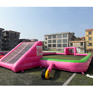 Commercial Portable Outdoor Sports <b>Games</b> <b>Inflatable</b> Football Pitch Arena Playground Soap Soccer Field <b>Inflatable</b> Football Field - Product Image 5