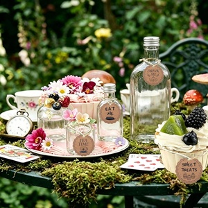 Etichette Regalo Personalizzate 'Drink Me Eat Me' per Tè e Dolci, Decorazioni Marroni per Tea Party, Etichette per Tazze e Torte - Product Image 4