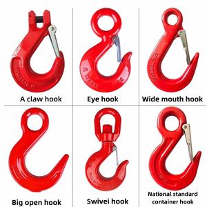 G80マンガン鋼製工業用チェーンフック、黒色ステンレス鋼製リフティングチェーン＆丸リングスリング（色カスタマイズ可能） - Product Image 6