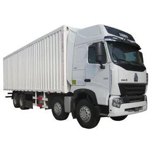 사용된 밴 상자 트럭 아프리카에 있는 싼 경쟁가격 SINOTRUK HOWO 4x2 115hp 밴 화물 트럭 판매
