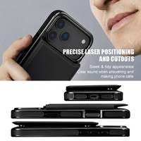 Volnerflederen portemonnee hoesje voor iPhone 17/17 Pro/17 Pro Max met kaarthouder, magnetische klep, OEM/ODM fabrikant