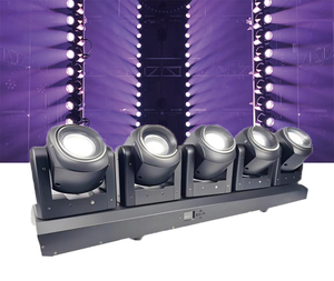 5 x80w rgbw 4-ב-1 בר שטיפת זום הוביל סיבוב אור אינסופי עבור מועדון לילה מופע מופע דיסקו - Product Image 1