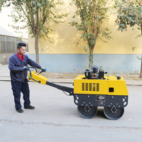 Livraison Gratuite Moteur Diesel Mini Compacteur Portatif Rouleau Compresseur Petit Rouleau Compresseur À Conduire À Pied Prix Usine